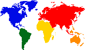 Wolrd map couleurs